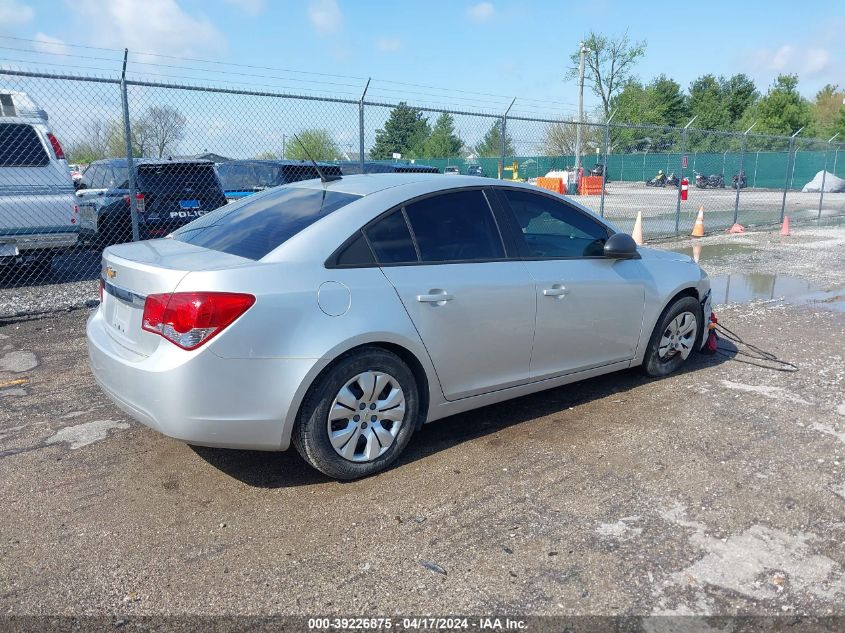 2014 Chevrolet Cruze Ls Auto VIN: 1G1PA5SH3E7196292 Lot: 39226875