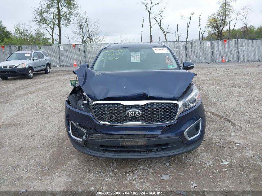 5XYPG4A36JG395663 2018 Kia Sorento 2.4L Lx