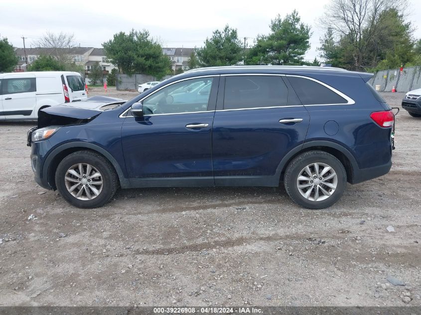 5XYPG4A36JG395663 2018 Kia Sorento 2.4L Lx