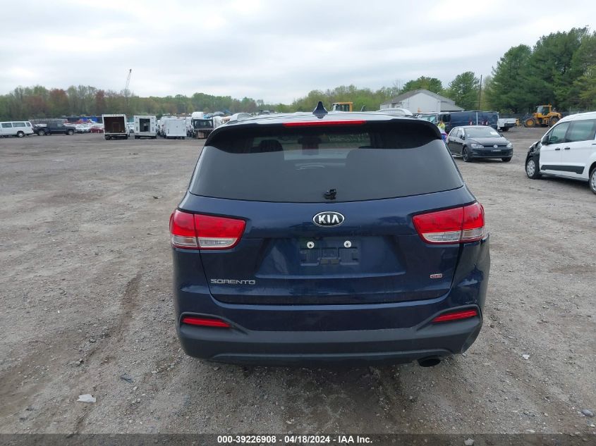 5XYPG4A36JG395663 2018 Kia Sorento 2.4L Lx