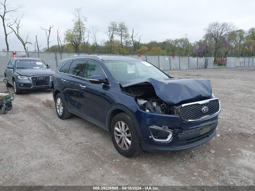 5XYPG4A36JG395663 2018 Kia Sorento 2.4L Lx
