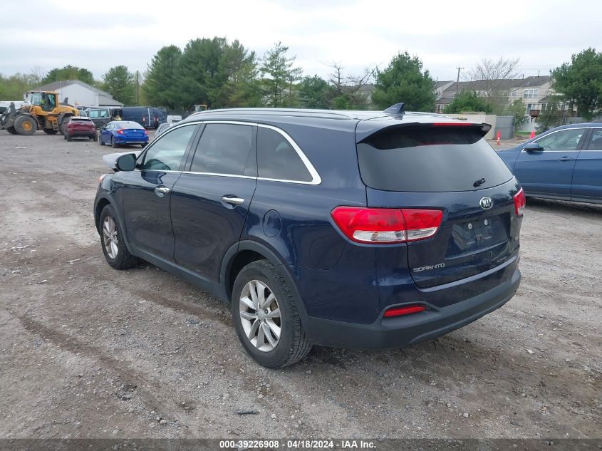 5XYPG4A36JG395663 2018 Kia Sorento 2.4L Lx