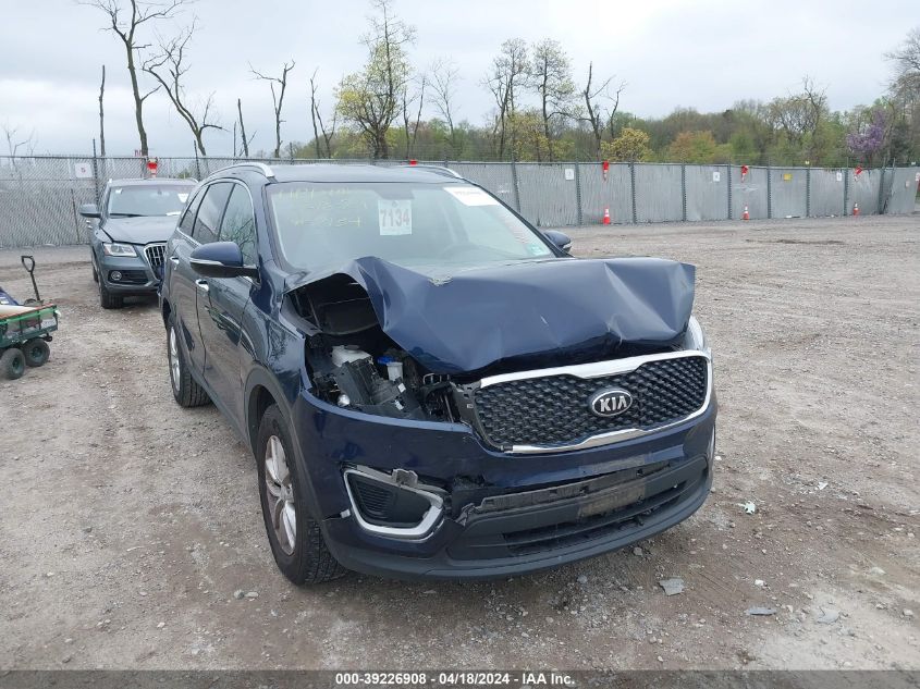 5XYPG4A36JG395663 2018 Kia Sorento 2.4L Lx