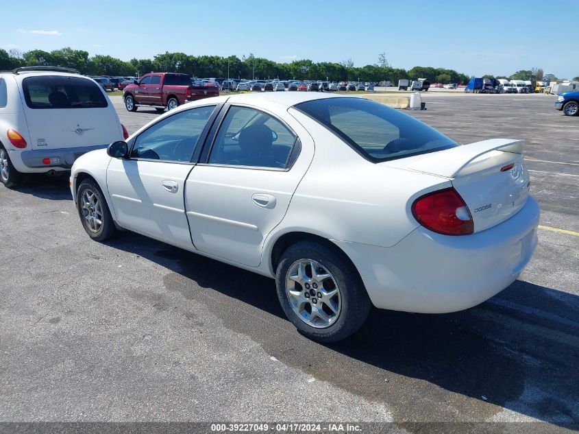 1B3ES56C02D652788 | 2002 DODGE NEON