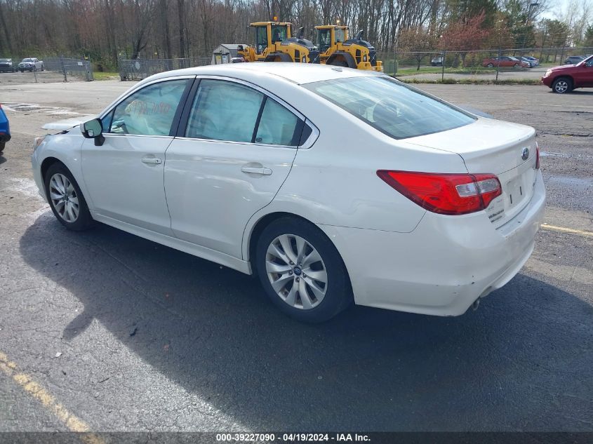 2015 Subaru Legacy 2.5I Premium VIN: 4S3BNAN6XG3025963 Lot: 39227090