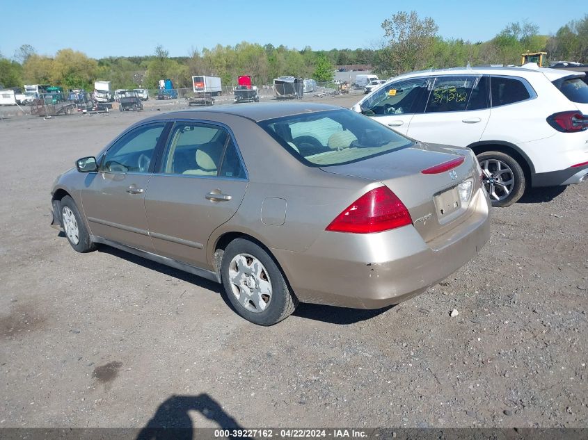 2006 Honda Accord 2.4 Lx VIN: 1HGCM56476A002034 Lot: 43273694