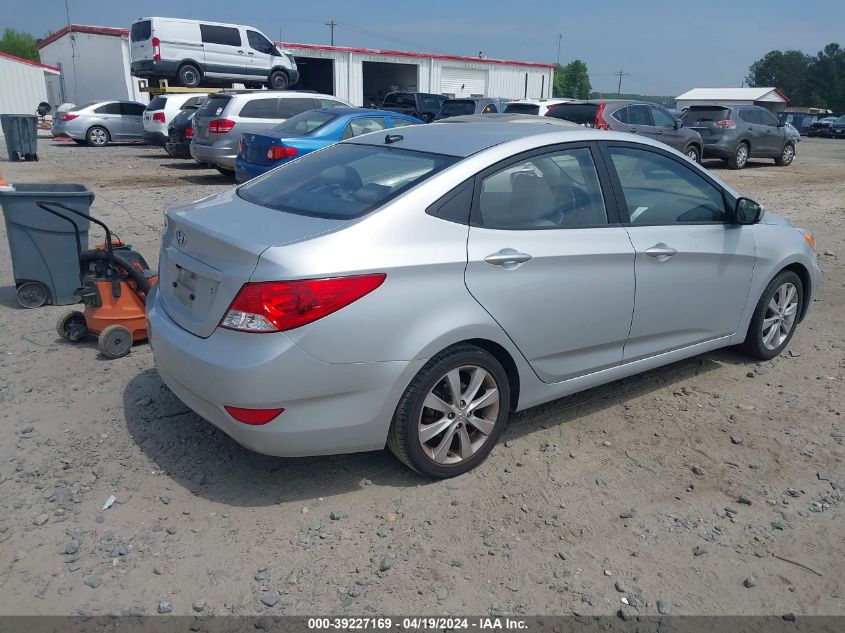 2014 Hyundai Accent Gls VIN: KMHCU4AE1EU776328 Lot: 39227169