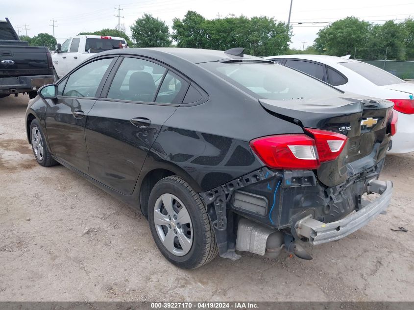 2018 Chevrolet Cruze Ls Auto VIN: 1G1BC5SM2J7139917 Lot: 39227170