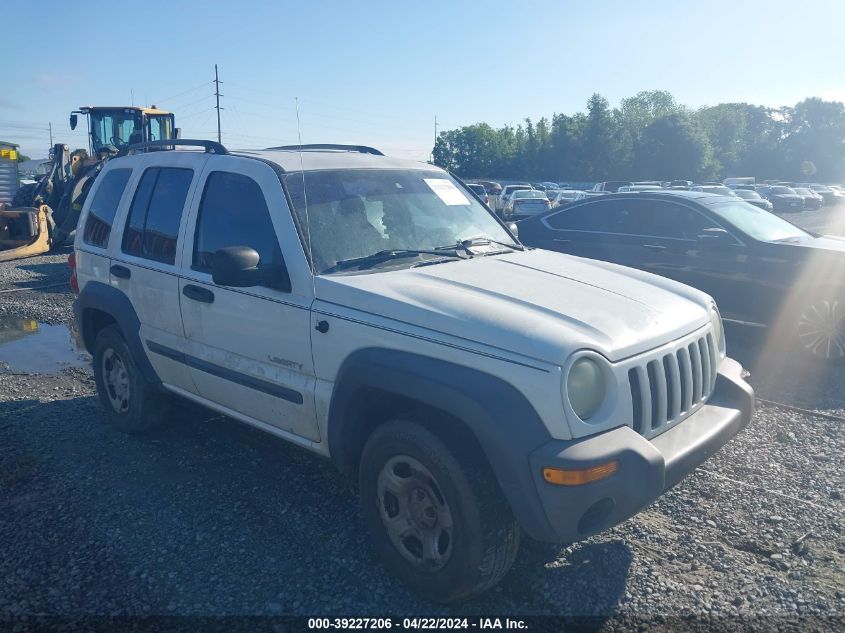 2004 Jeep Liberty Sport VIN: 1J4GK48K84W199110 Lot: 45019824