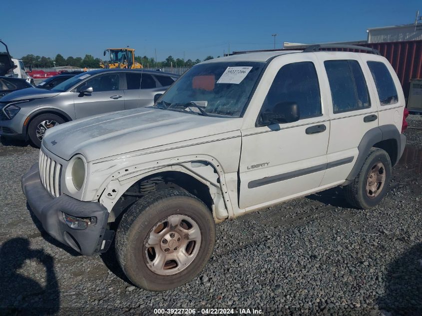 2004 Jeep Liberty Sport VIN: 1J4GK48K84W199110 Lot: 45019824