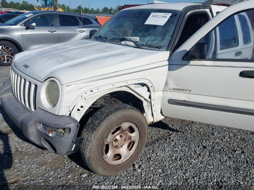 2004 Jeep Liberty Sport VIN: 1J4GK48K84W199110 Lot: 45019824