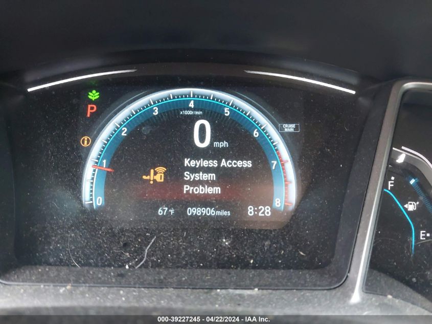 2018 Honda Civic Ex VIN: 2HGFC2F71JH552204 Lot: 39227245