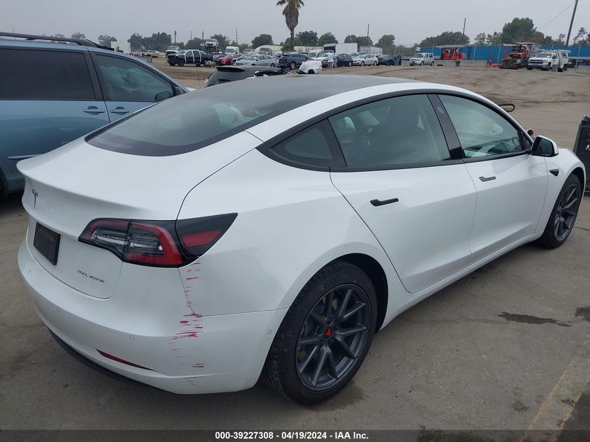 2022 TESLA MODEL 3 U   U(VIN: 5YJ3E1EB0NF131212