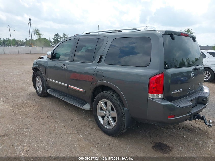 2012 Nissan Armada Platinum VIN: 5N1BA0ND7CN618386 Lot: 39227321
