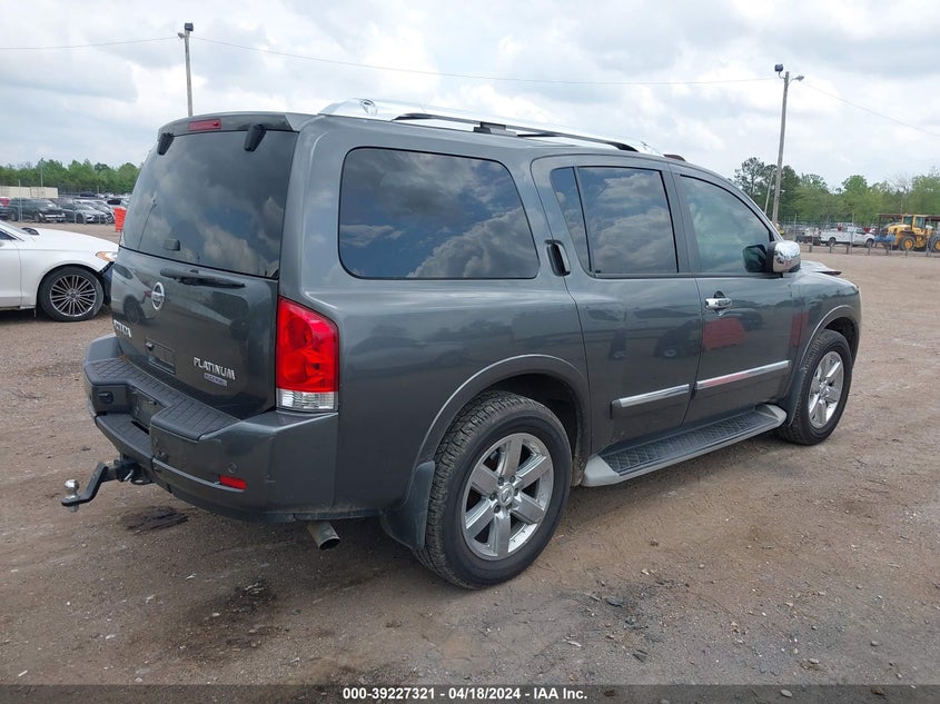 2012 Nissan Armada Platinum VIN: 5N1BA0ND7CN618386 Lot: 39227321