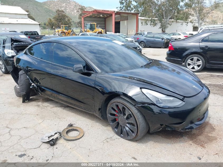 2023 Tesla Model 3 Performance Dual Motor All-Wheel Drive VIN: 5YJ3E1EC0PF595628 Lot: 39227371