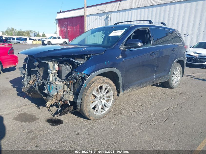 2016 Toyota Highlander Xle V6 VIN: 5TDJKRFHXGS240549 Lot: 39227419