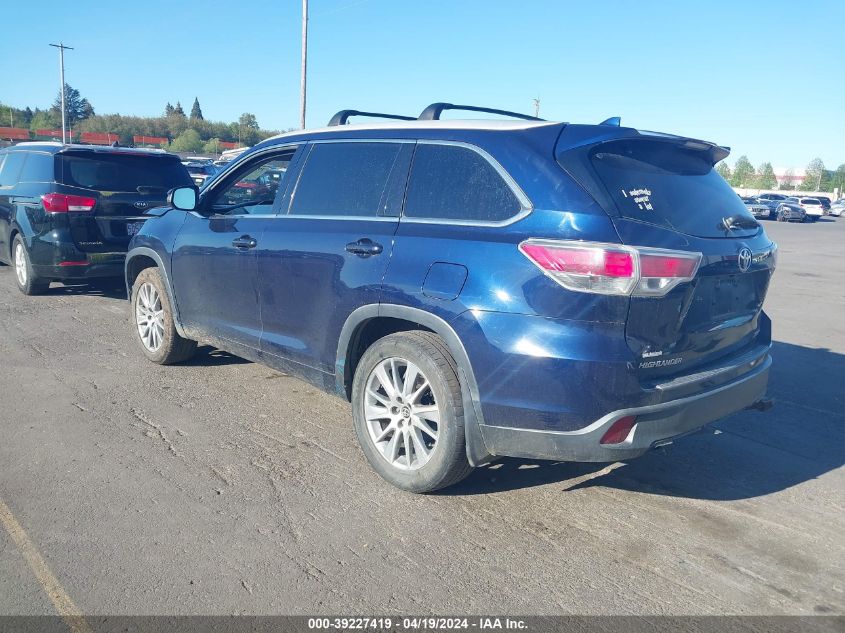 2016 Toyota Highlander Xle V6 VIN: 5TDJKRFHXGS240549 Lot: 39227419