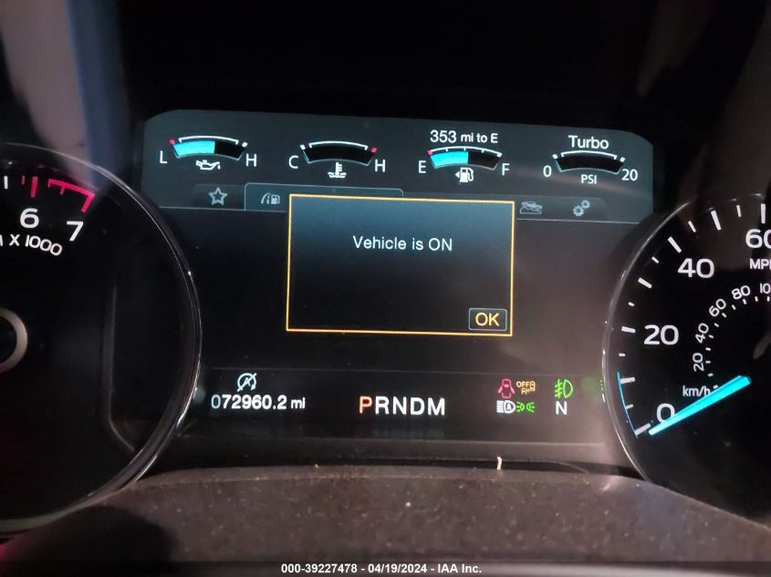 2019 Ford F-150 Lariat VIN: 1FTFW1E47KKE85044 Lot: 39227478