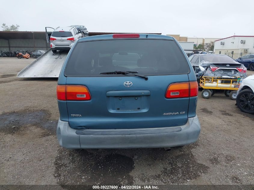 2000 Toyota Sienna Ce VIN: 4T3ZF19C2YU209403 Lot: 39227600
