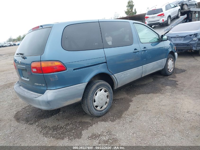 2000 Toyota Sienna Ce VIN: 4T3ZF19C2YU209403 Lot: 39227600