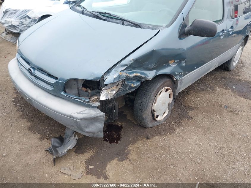 2000 Toyota Sienna Ce VIN: 4T3ZF19C2YU209403 Lot: 39227600