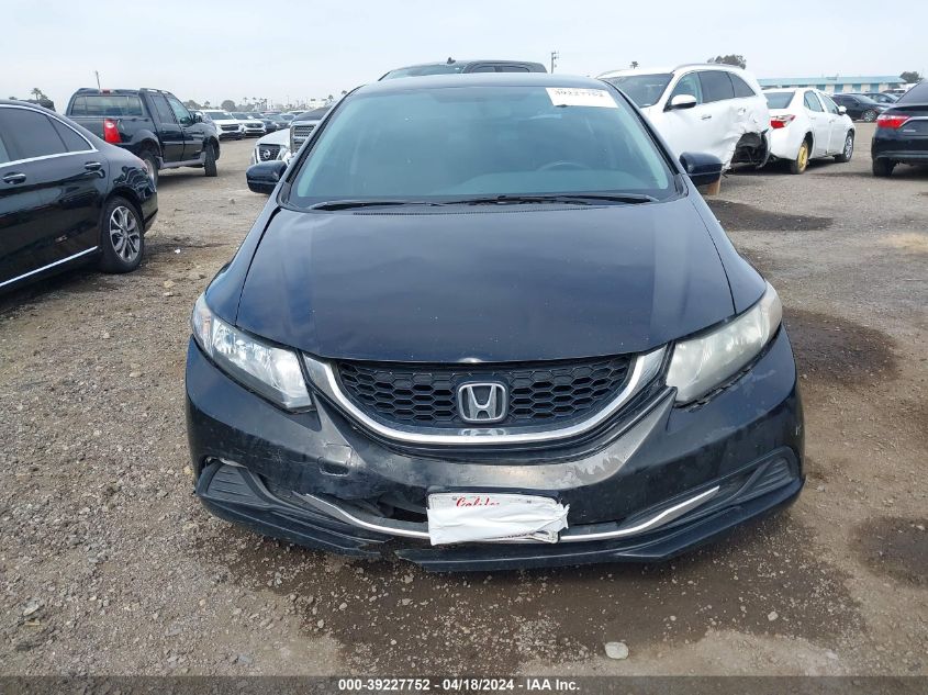 2014 Honda Civic Lx VIN: 19XFB2F50EE227822 Lot: 39254020