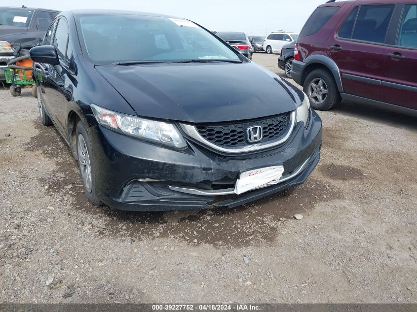 2014 Honda Civic Lx VIN: 19XFB2F50EE227822 Lot: 39254020