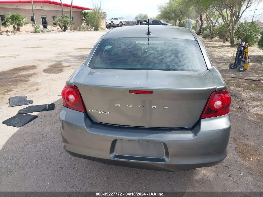 2013 Dodge Avenger Se VIN: 1C3CDZAB4DN687907 Lot: 39227772