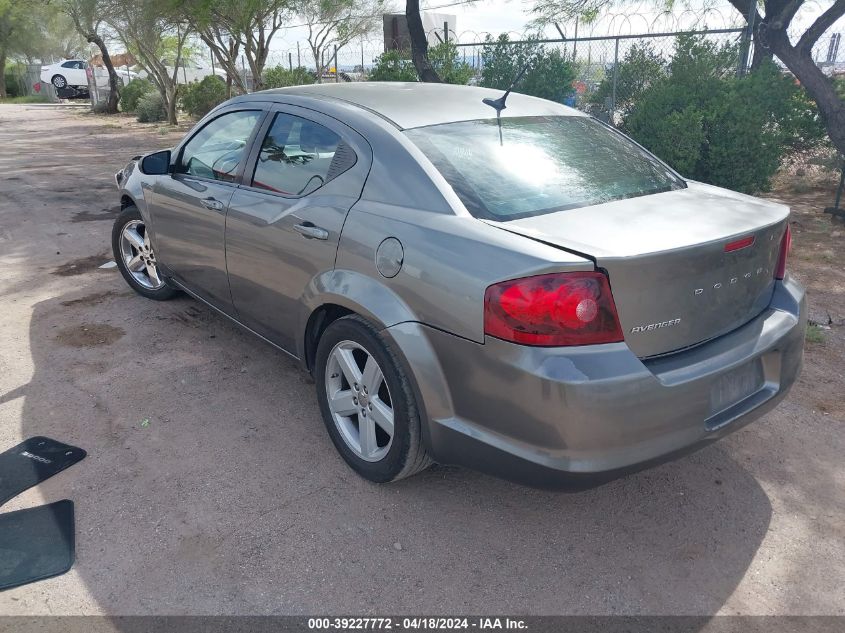 2013 Dodge Avenger Se VIN: 1C3CDZAB4DN687907 Lot: 39227772