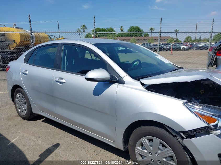 2023 Kia Rio Lx VIN: 3KPA24ADXPE612554 Lot: 39227821