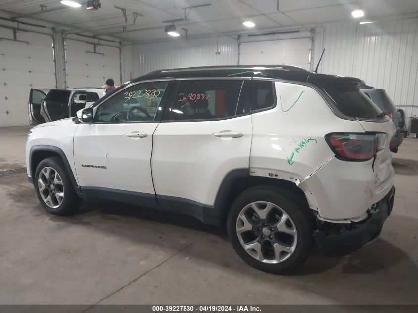 2017 Jeep New Compass Limited 4X4 VIN: 3C4NJDCBXHT688305 Lot: 39227830