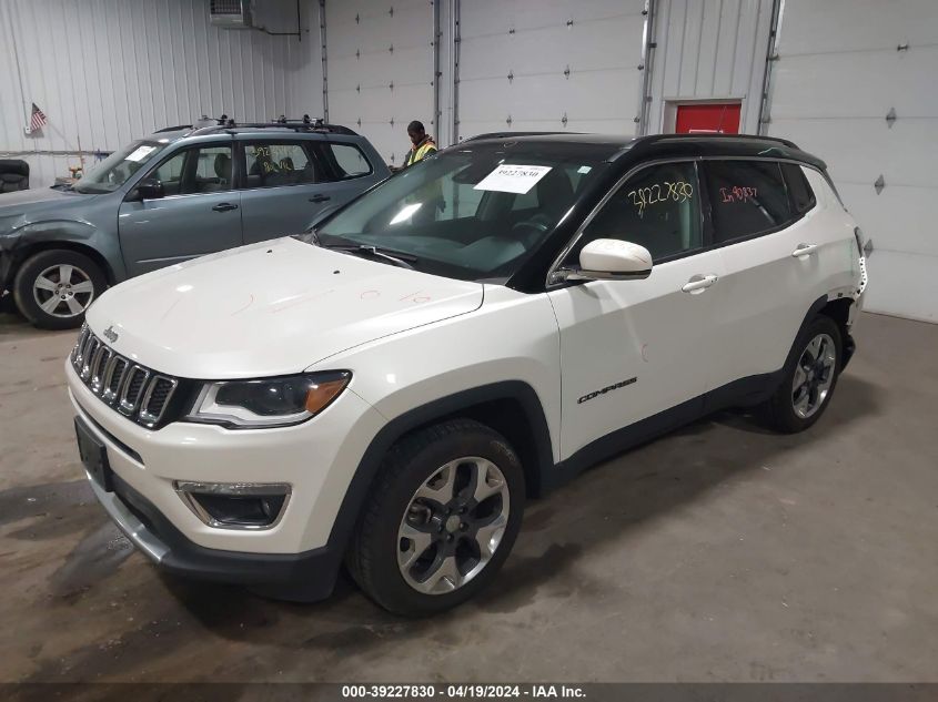 2017 Jeep New Compass Limited 4X4 VIN: 3C4NJDCBXHT688305 Lot: 39227830