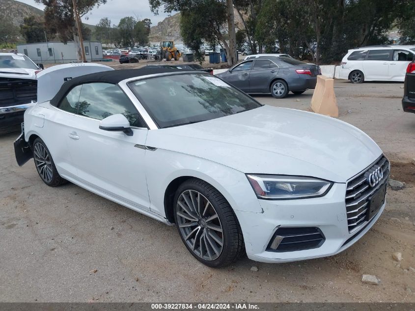 2018 Audi A5 2.0T Premium VIN: WAUYNGF54JN005252 Lot: 39227834