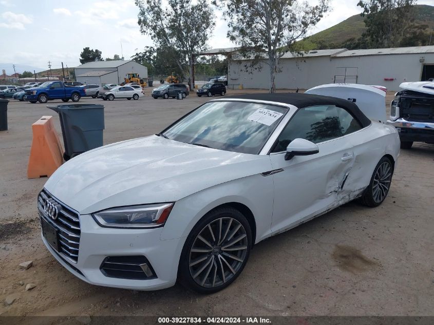 2018 Audi A5 2.0T Premium VIN: WAUYNGF54JN005252 Lot: 39227834