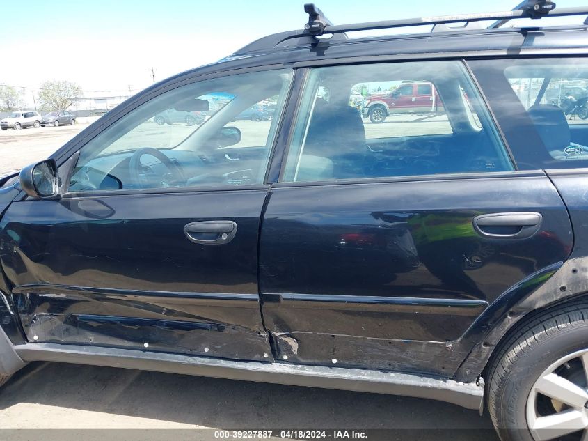 2008 Subaru Outback 2.5I/2.5I L.l. Bean Edition VIN: 4S4BP61C087349237 Lot: 39256976