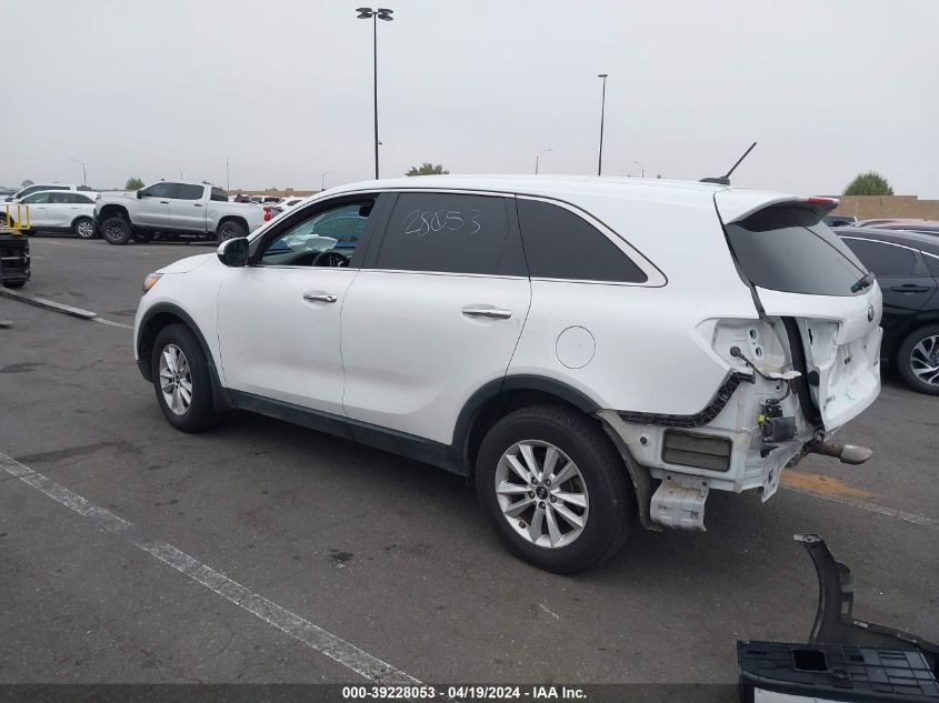 2019 Kia Sorento 2.4L Lx VIN: 5XYPG4A34KG566203 Lot: 39228053