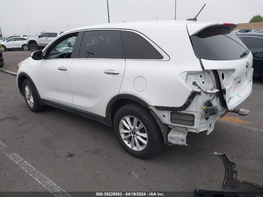 2019 Kia Sorento 2.4L Lx VIN: 5XYPG4A34KG566203 Lot: 39228053