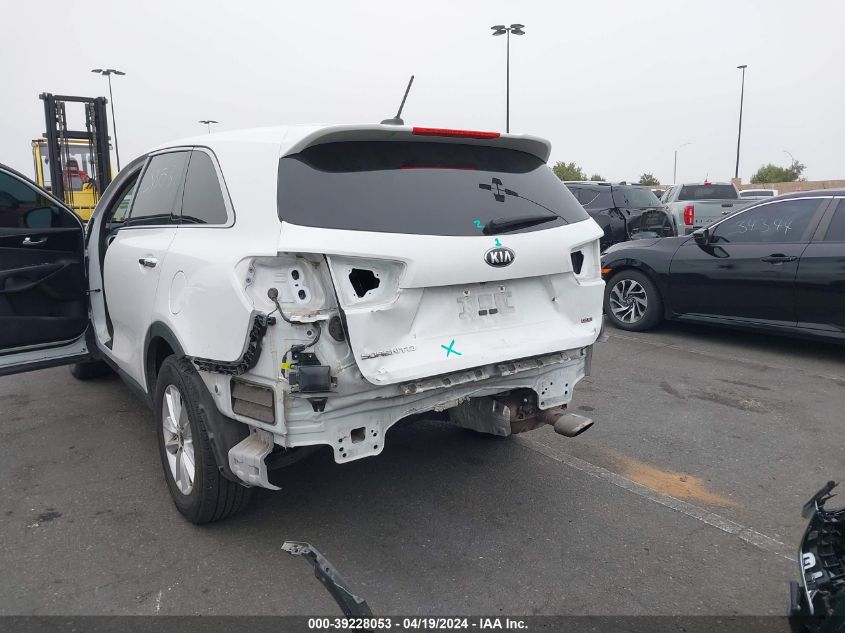 2019 Kia Sorento 2.4L Lx VIN: 5XYPG4A34KG566203 Lot: 39228053