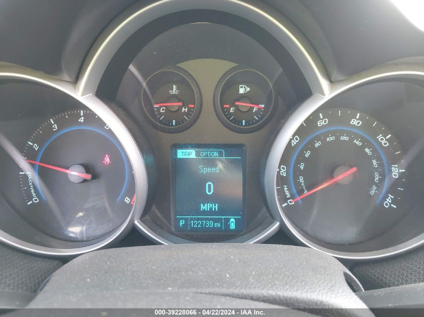 2013 Chevrolet Cruze 1Lt Auto VIN: 1G1PC5SB7D7162022 Lot: 39228066