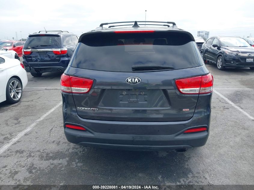 2016 Kia Sorento 2.4L Lx VIN: 5XYPG4A30GG135493 Lot: 39228081