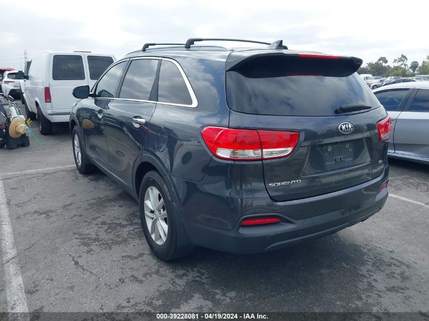 2016 Kia Sorento 2.4L Lx VIN: 5XYPG4A30GG135493 Lot: 39228081