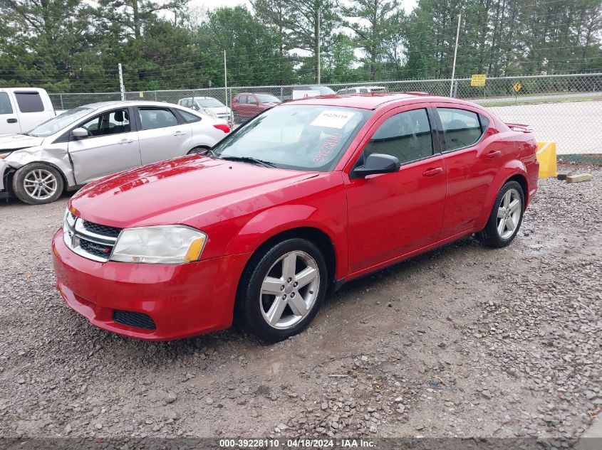 2013 Dodge Avenger Se VIN: 1C3CDZAB9DN644972 Lot: 39252443