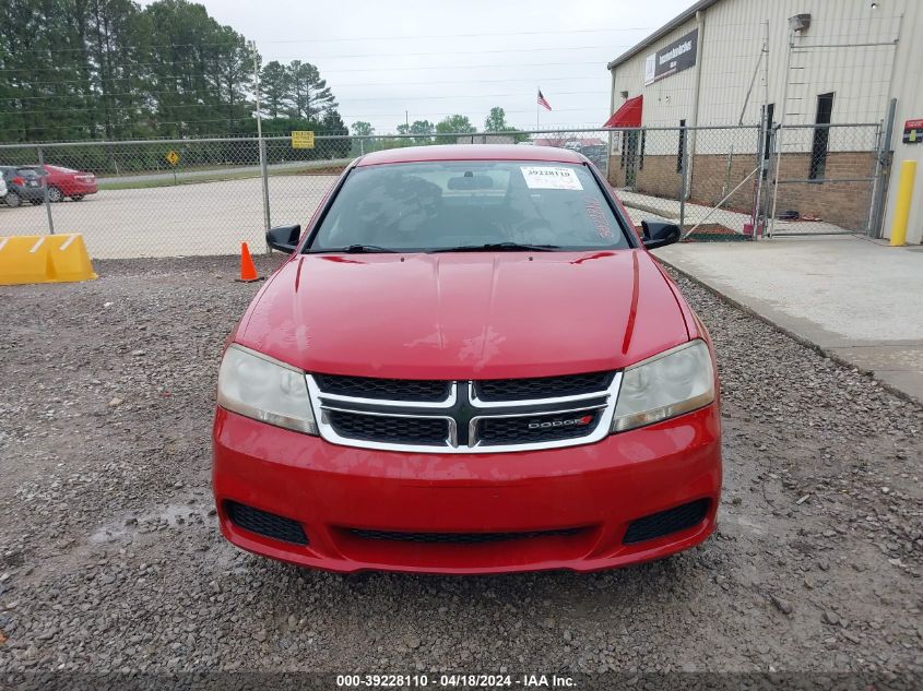 2013 Dodge Avenger Se VIN: 1C3CDZAB9DN644972 Lot: 39252443