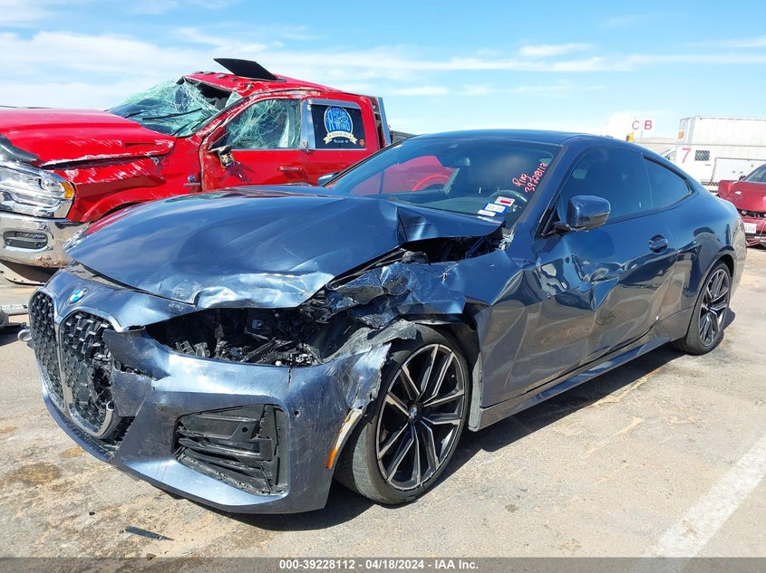 2022 BMW 430I xDrive VIN: WBA73AP0XNCK16393 Lot: 39228112