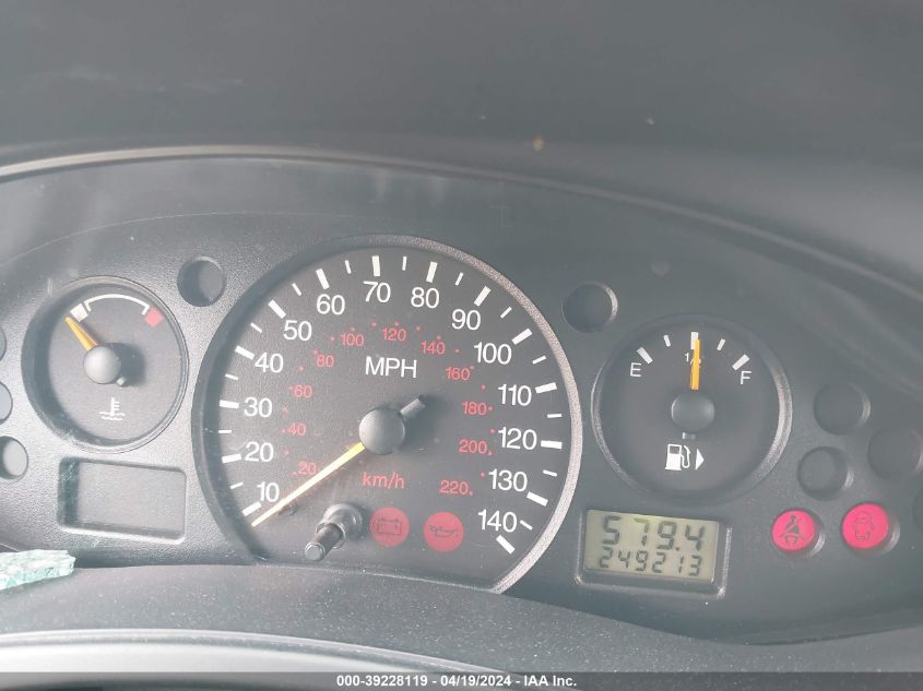 2003 Ford Focus Lx VIN: 1FAFP33P73W155409 Lot: 39228119