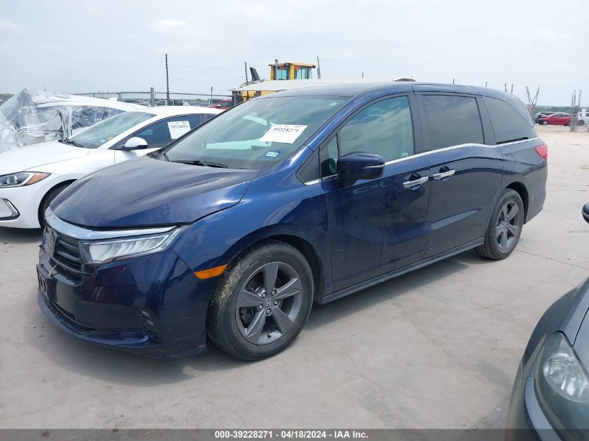 2022 Honda Odyssey Ex VIN: 5FNRL6H53NB000388 Lot: 39228271