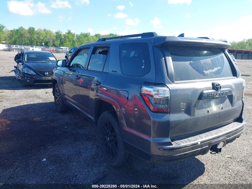 2021 Toyota 4Runner Nightshade Special Edition VIN: JTEJU5JR6M5852876 Lot: 39228280