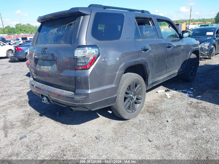 2021 Toyota 4Runner Nightshade Special Edition VIN: JTEJU5JR6M5852876 Lot: 39228280