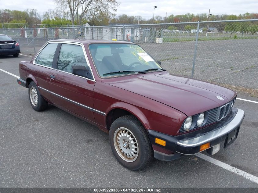 1985 BMW 325 E Automatic VIN: WBAAB6404F1212721 Lot: 39228336